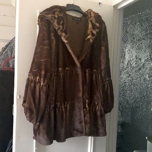 Faux fur coat